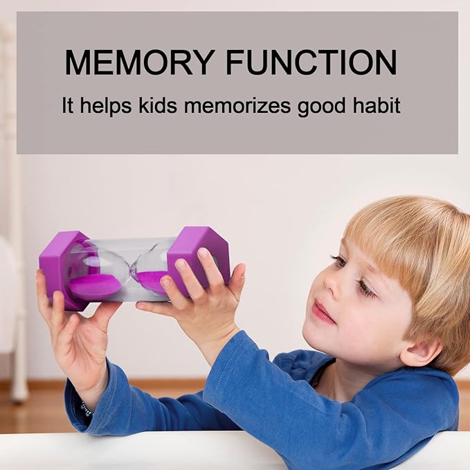 30 Minutes, Sand Timer, Hourglass Sand Timer, Kitchen Timer Digital for Cooking, Clock Timer, for Games, Classroom, Kitchen, Toothbrush Timer, Decoration, Purple