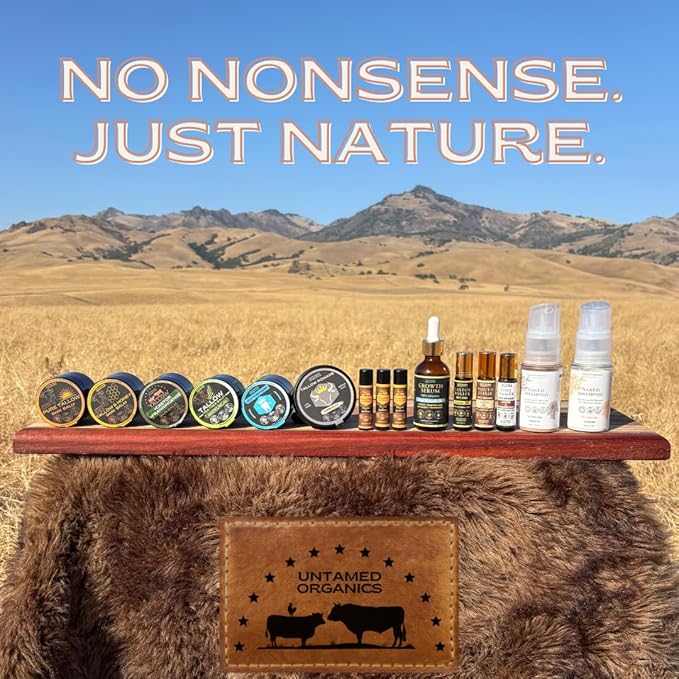 Pure Tallow Lip Balm | 100% Grass-Fed Beef Tallow and Organic Beeswax | Moisturizing Lip Care for Dry, Chapped Lips | Hypoallergenic, Fragrance-Free | Handcrafted in USA | 4-Pack