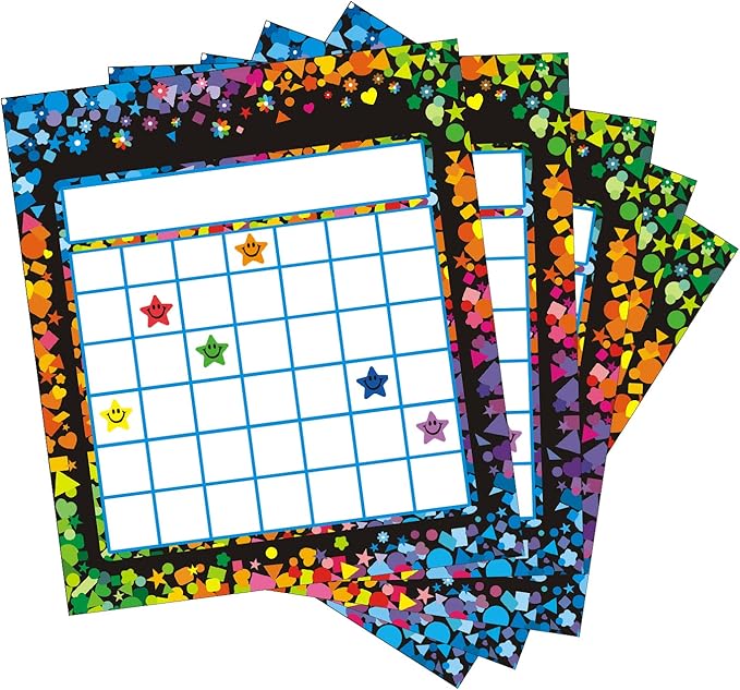 REGELETO 100 Pack Incentive Reward Chart for Kids, 2 Designs Incentive Behavior Chart with 2400 Star Stickers Kids Chore Sticker Chart at Home.