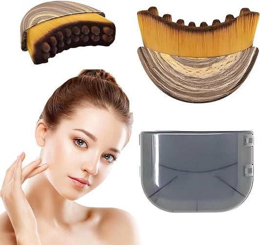 2 PCS ymphatic Contour Face Brush, Dry Brushing Face Brush, Lymphatic Drainage Massager for Face, Ergonomically Designed to Fit The Skin Precisely and Relieve Fatigue