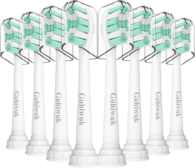 Replacement Toothbrush Heads for Philips Sonicare: Electric Toothbrush Replacement Heads Compatible with Sonicare Plaque Control ProtectiveClean 4100 5100 6100 C2 G2 W2, 8 Pack