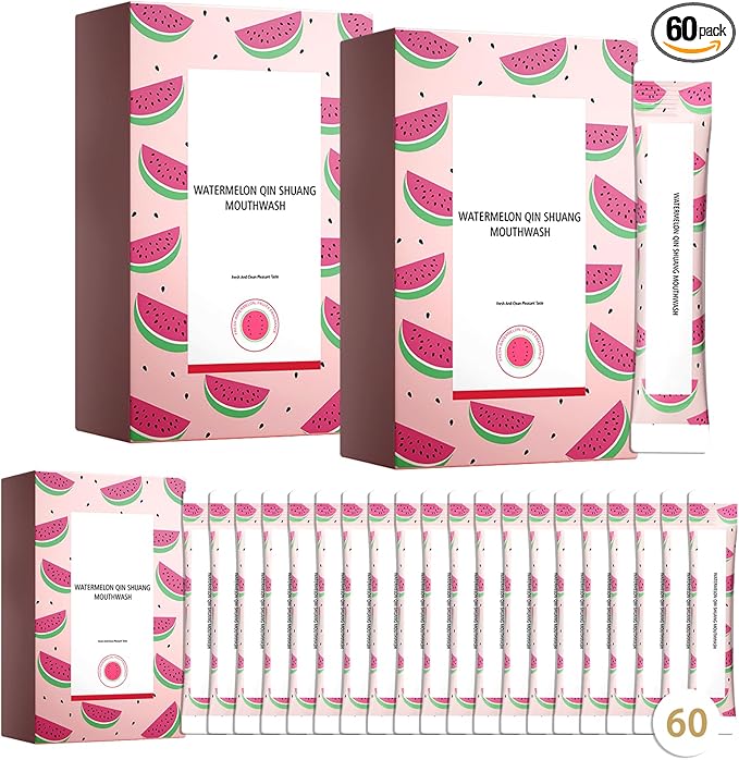 60PCS Travel Size Mouthwash,Portable Mini Mouthwash,Long-Lasting Freshness Travel Mouth Wash for Oral Care A27
