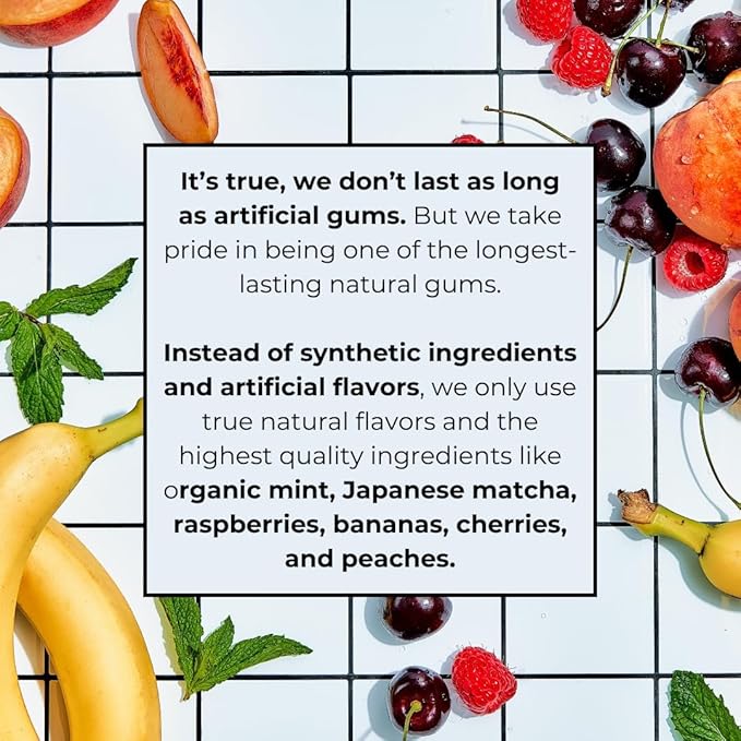 Refresh Gum, Xylitol, Natural, Sugar Free, Chewing Gum, Plastic Free, Natural Flavors & Organic Ingredients, Non GMO, Gluten Free, Vegan, 12 Count (Pack of 5), Bubble Gum