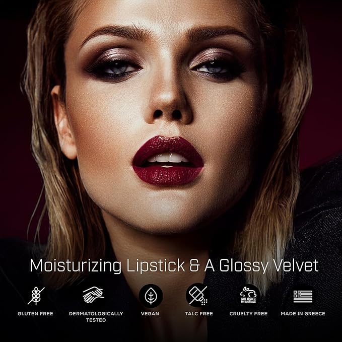 Radiant Professional Advanced Care Lipstick - Ultra Nourishing, Moisturizing Long Lasting Matte Lipstick With Vitamin E- UVA UVB Filters - VELVET (09 DUSTY PINK – PINKISH NUDE)