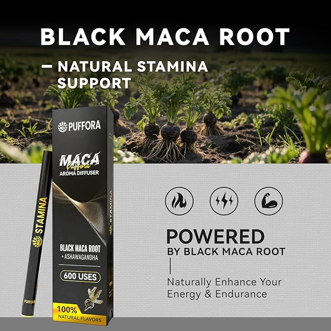 2 Pack, Maca Diffuser (Ashwagandha, B12, C) + Mullein Diffuser (Marshmallow Root, Mint) – Mixed Set, Herbal Anxiety Pen, Clean Breaths & Daily Vitality