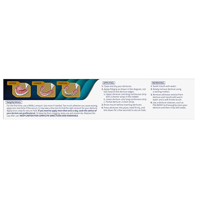 Poligrip Power Max Ultimate All-in-1 Denture Adhesive Cream, Zinc Free, 2.2 oz (4 Pack)