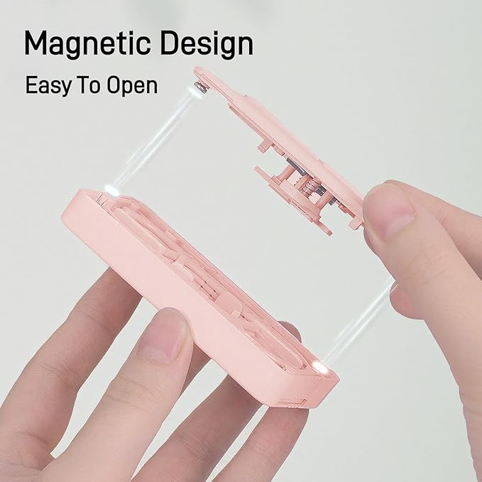 Portable Dental Floss Dispenser with Dual-Line Floss Picks – Travel-Friendly Tooth Cleaning Tool with Mint Flavor for Fresh Breath – Effective Oral Care Holder for Teeth, Flossers, and Toothpicks.