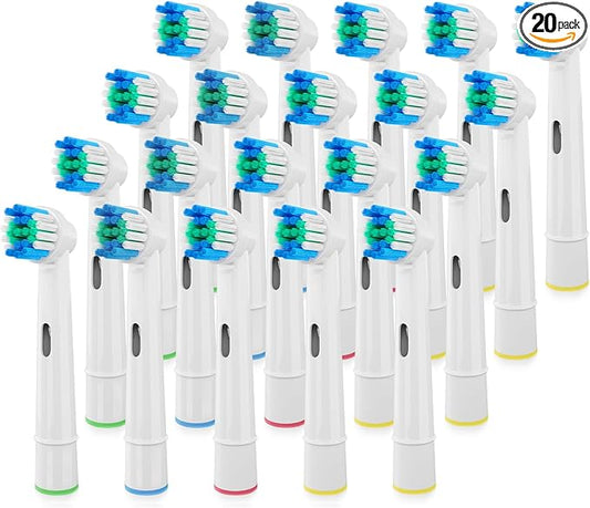 20 PCS Replacement Toothbrush Heads Compatible with Oral B Braun Electric Toothbrush Pro 1000/9000/ 5000/3000/8000