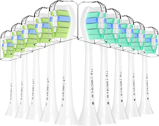 Replacement Toothbrush Heads Compatible with Philips Sonicare Electric Toothbrushes, Electric Brush Head Refills Fit for Philips Sonic Care snap-on Handles, 10Pack
