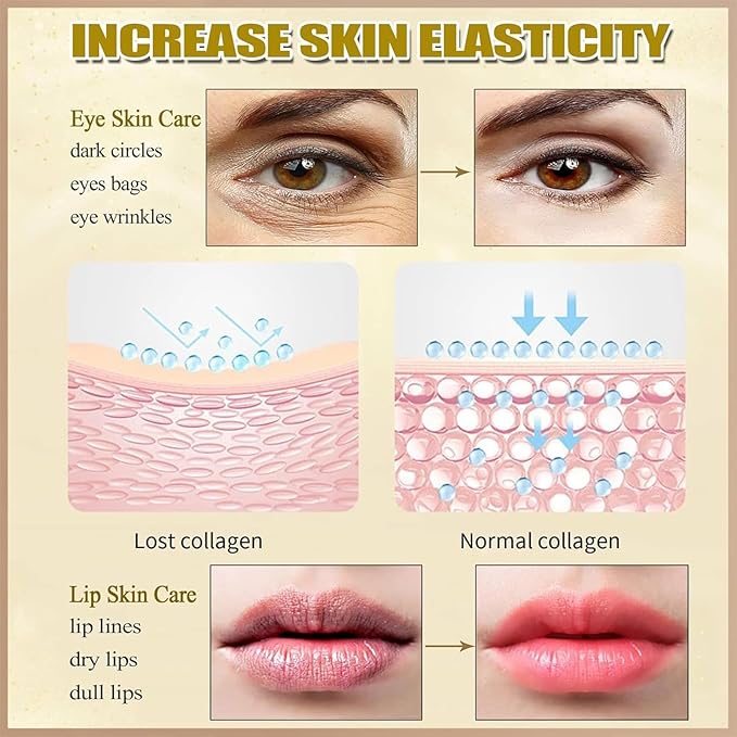 30 Pairs Lip Mask Under Eye Masks Patches, Crystal Collagen Hydrating Moisturizing Smoothing Lips Gel Pads for Puffy Eyes Bags,Dark Circles,Puffiness,Fine Lines,Wrinkles,Anti-Aging Seaweed