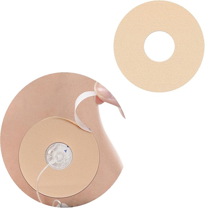 25Pack Universal CGM Adhesive Patches - Latex-Free Sweatproof Sensor Cover, Libre 3, Guardian & Insulin Pumps, Sensor Tape for Swimming, Sport & Sleep 10+Day Wear, Breathable CGM Patch, 0.8-Inch Hole