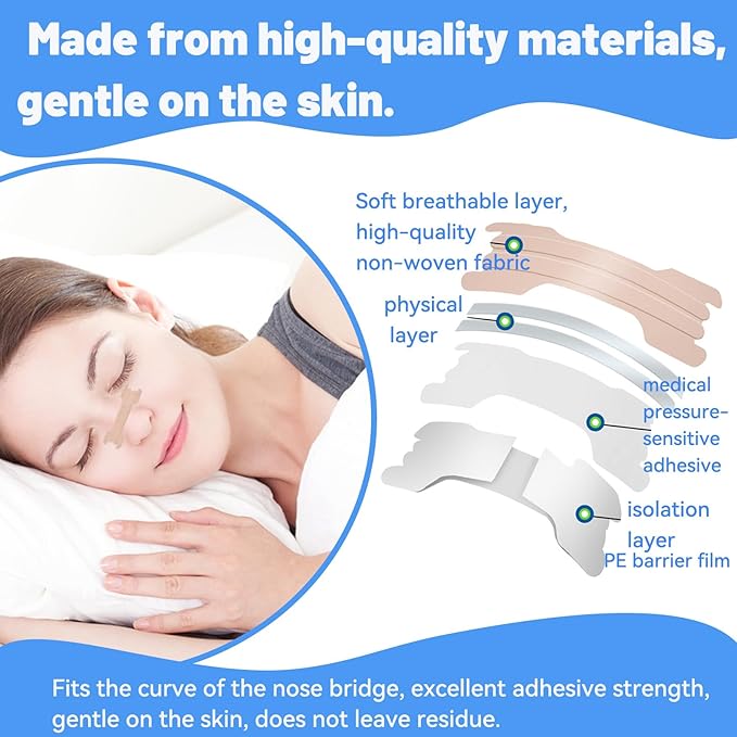 240PCS Nose Strips for Breathing,Extra Strength Nasal Strips for snoring,Suitable for Nasal Congestion & snoring (240)