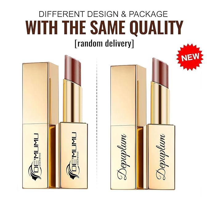 Pink Red Brown Lipstick Set for Women Shimmer Tinted Lip Balm Hydrating Moisturizing Lipstick Cruelty Free Lip Makeup, DM107/108/117