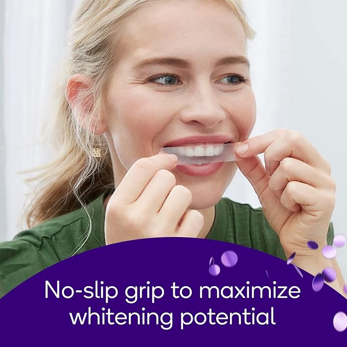 Burst Sensitive Teeth Whitening Strips (Mint) | 20 Strips/10 Treatments – Each with 1 Upper/1 Lower | Visible Results in 15 Minutes | No-Slip Grip | Enamel-Safe Whitening Kit