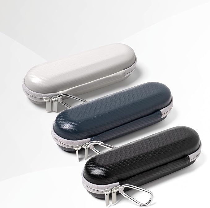 Nincha Hard Shell Electric Toothbrush Case - for Oral-B iO/Pro/Smart Series Bigger Size Travel Case Fits all Powered Toothbrushes and Accessories White