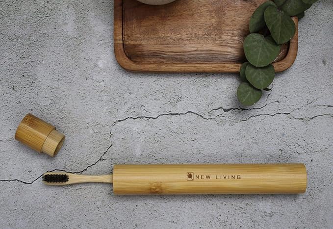 Bamboo Toothbrush Holder | Bamboo Toothbrush Carry Case | Toothbrush Case | Biodegrade Eco Product | 21cm Natural Product