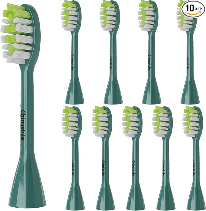 Replacement Toothbrush Heads Compatible with Philips One Sonicare Electric Toothbrush HY1200 HY1100, Tooth Brush Head Sage -10 Pack