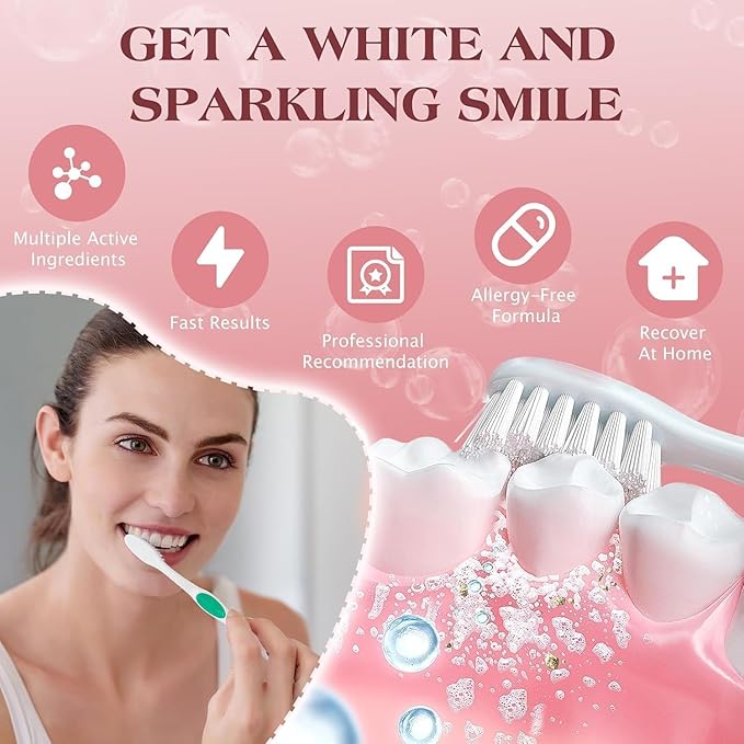 SP-6 Probiotic Whitening Toothpaste - Enhanced Formula with 6 Probiotics for Teeth Whitening, Fresh Breath & Gum Health - Enamel Protection, Fluoride-Free, Fresh Mint Flavor, 4.9 oz (2)