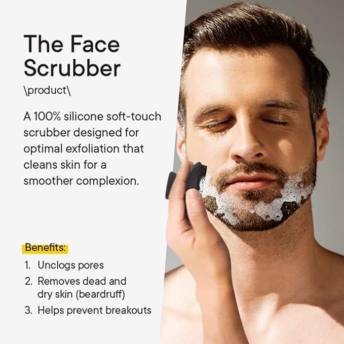 VWMYQ Face Scrubber 2 Pack Silicone Face Scrubber for Men Facial Cleansing Brush Silicone Face Wash Brush Manual Waterproof Cleansing Skin Care Face Brushes for and Exfoliating