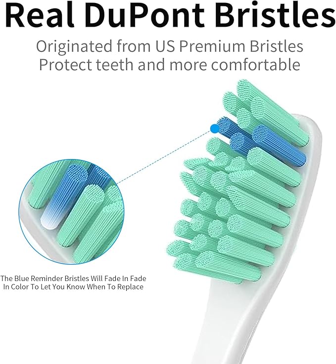 Replacement Toothbrush Heads for Philips Sonicare Electric Toothbrush, Replacement Brush Heads Compatible with Philips Sonicare Electric Toothbrush, 6Pack
