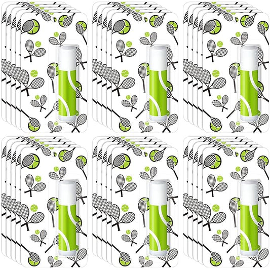 35 Pack Christmas Lip Balm Gifts Bulk Tennis Party Favors Christmas Tennis Sports Team Inspirational Gifts for Women Sports Lovers Players Team Teen Adults Coach Xmas Stocking Stuffers
