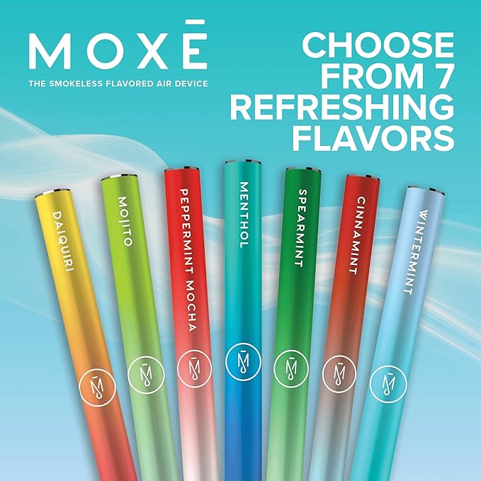 MOXE Natural Cinnamint Air Inhaler | Non Electric Long-Lasting Flavored Air Refreshing Support | Oral Fixation Cinnamon & Menthol Essential Oils, Craving Relief