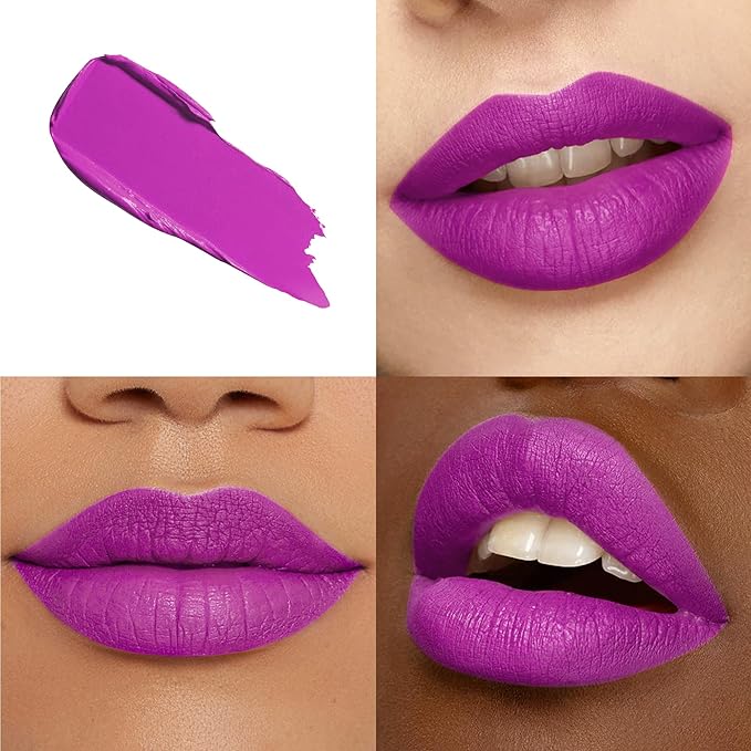 Red Lipstick Set Long Lasting 3Pc Matte Liquid Lipsticks for Women Non Transfer Smudgeproof Red Purple Orange Lipstick Kit Cruelty Free Lip Color, 13/45/51