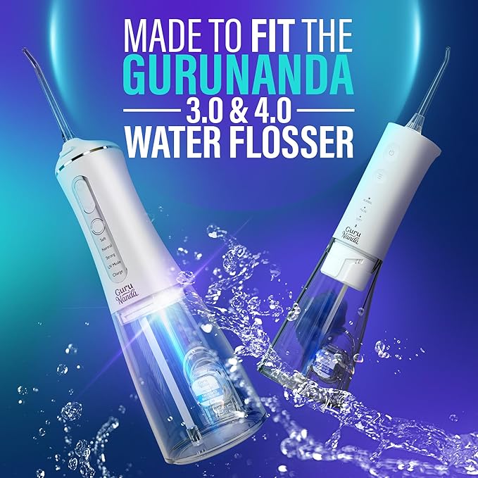 GuruNanda Aqua Pods Pre-Measured Concentrated Mouthwash for GuruNanda Water Flosser 4.0, Fluoride & Alcohol-Free, Wild Mint Flavor, Travel-Friendly, 24 Count