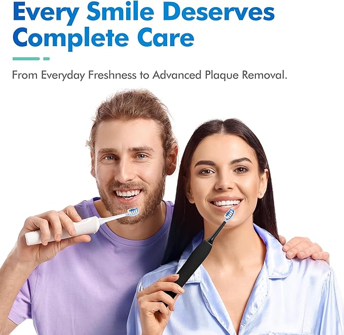 Replacement Toothbrush Heads for Philips Sonicare Electric Toothbrush, 2-in-1 Tongue Cleaner, 10 Pack, Ice Blue,Suitable for Philips Sonicare Heads, C2, C1, C3, W1, W2, W3, G1, G2, G3