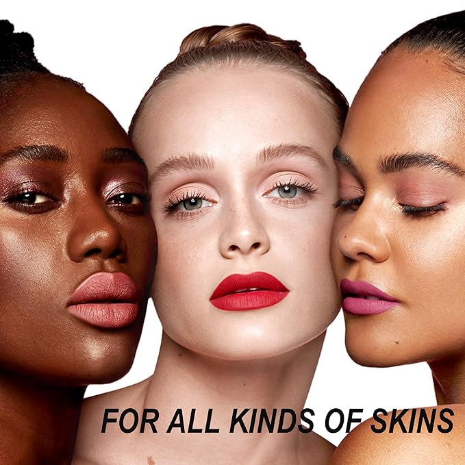 Red Lipstick Set Long Lasting 3Pc Matte Liquid Lipsticks for Women Non Transfer Smudgeproof Red Brown Orange Lipstick Kit Cruelty Free Lip Color, 13/50/51