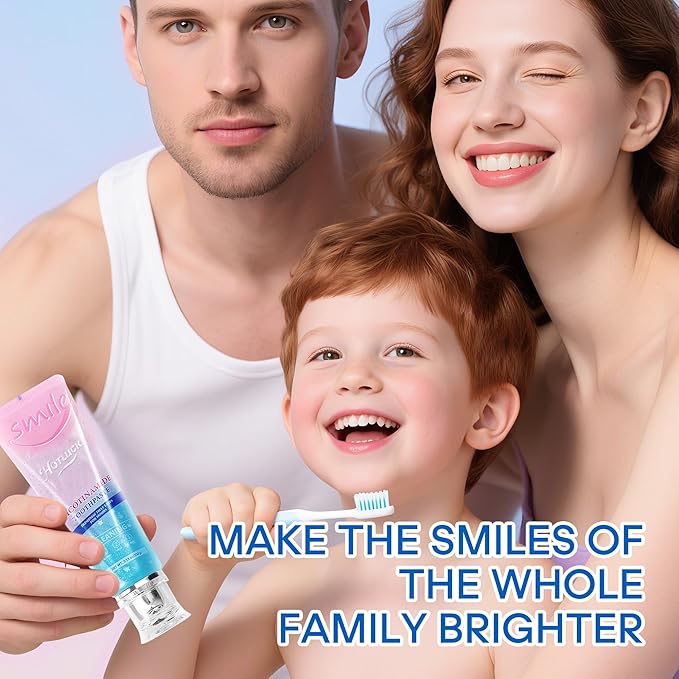 Hotluck Niacinamide Whitening Toothpaste - Brightening, Stain Removal, Freshening Breath - Deep Gentle Cleaning Tooth Paste, Boosting Gum Health, Mint & Peach 3.53oz