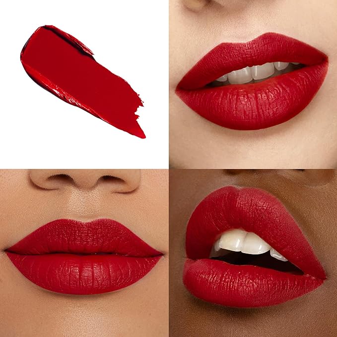Red Lipstick Long Lasting, Matte Liquid Lipsticks for Women Non Transfer Smudgeproof Smooth and Easy to Appy Cruelty Free Lip Color, M13 True Red