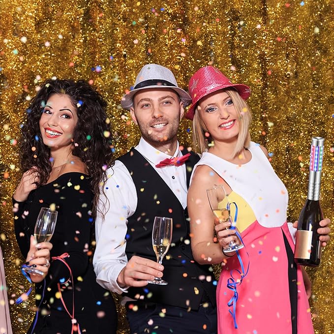 2 Pieces RGB LED Strobe Baton Light Rechargeable Bottle Service Sparklers Stick Reusable Champagne Bottle Handheld LED for Club Stage Nightclub Party Concert Event Bar Outdoor - Silver
