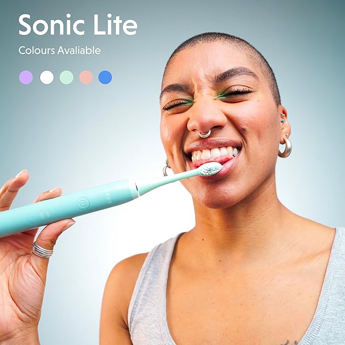 ORDO Lite Sonic Toothbrush, Electric Toothbrushes with 35,000 Pulses Per Min, Dual Modes, Over 5 Weeks Battery, Smart Timer, Waterproof, USB C, Snow
