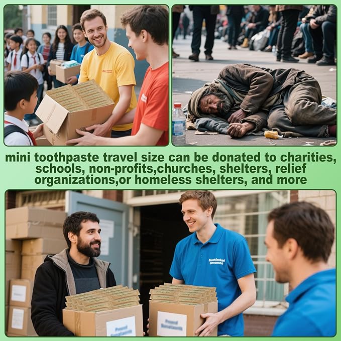 0.18oz Small Toothpaste Travel Size Bulk,Mini Toothpaste Travel for Hotel Camping Gym Office School Homeless50