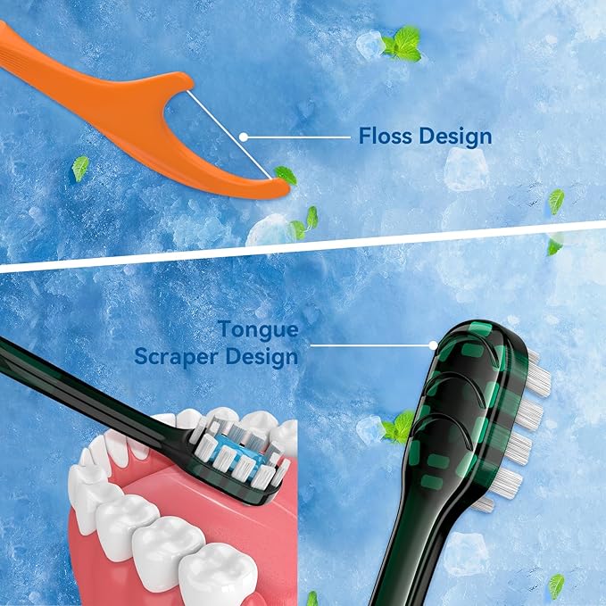24Pack Disposable Toothbrush with Pre-Pasted Toothpaste 5-in-1 Mini Travel Toothbrush Deep Clean with Toothpick, Flosser, Tongue Scraper for Superior Oral Hygiene, Individually Wrapped