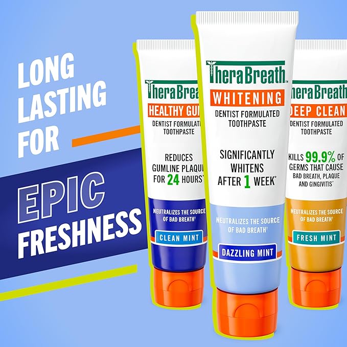 TheraBreath Toothpaste Whitening 2 Pack
