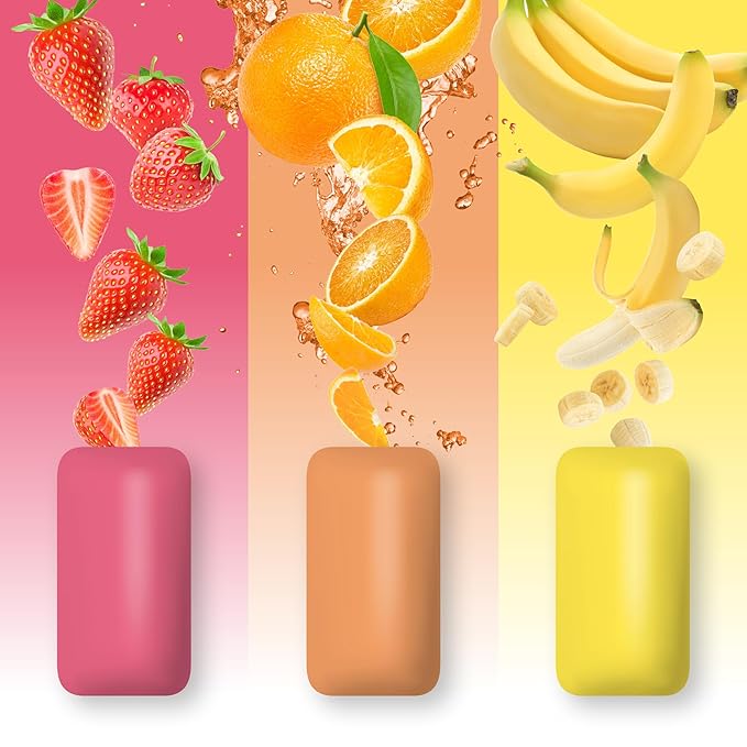 PUR Jumbo Gum | Aspartame Free Chewing Gum | 100% Xylitol | Natural Strawberry, Banana, Orange Flavor, 20 Pieces (Pack of 10)