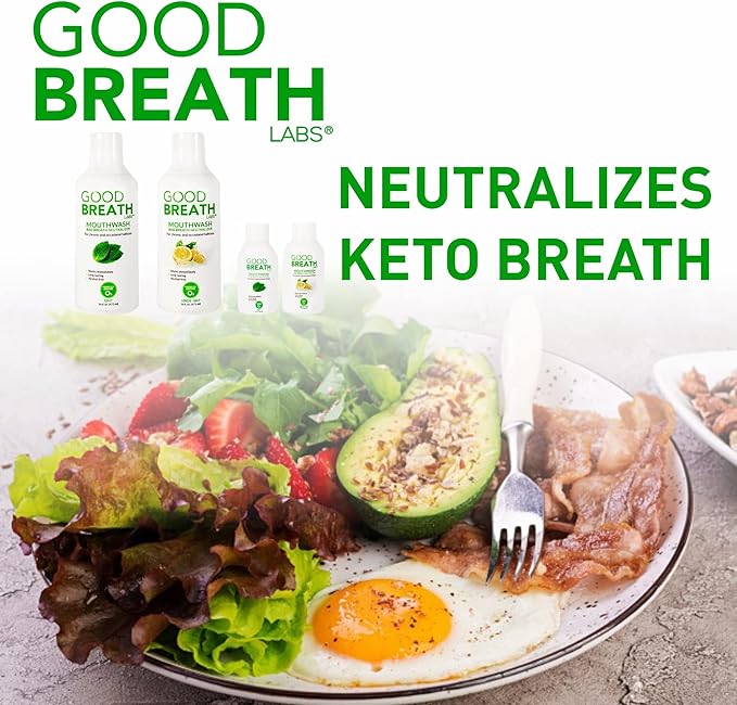 Goodbreath Mouthwash - Mint Mouth Rinse for Chronic Halitosis - New Ozone Technology Oral Rinse - Halitosis Treatment & Bad Breath Neutralizer - Mouthwash for Gum Diseases - Alcohol-Free | 3 Pack