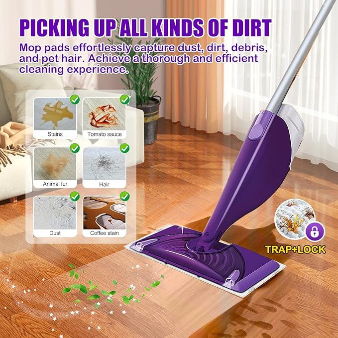 30 Pack Disposable Mop Pad Refills for Swiffer Wet Jet Mops, Wet Jet Mopping Pads for All Purpose Multi Surface Hardwood Floor Cleaning, 4 Layers Thickened and Super Absorbent.
