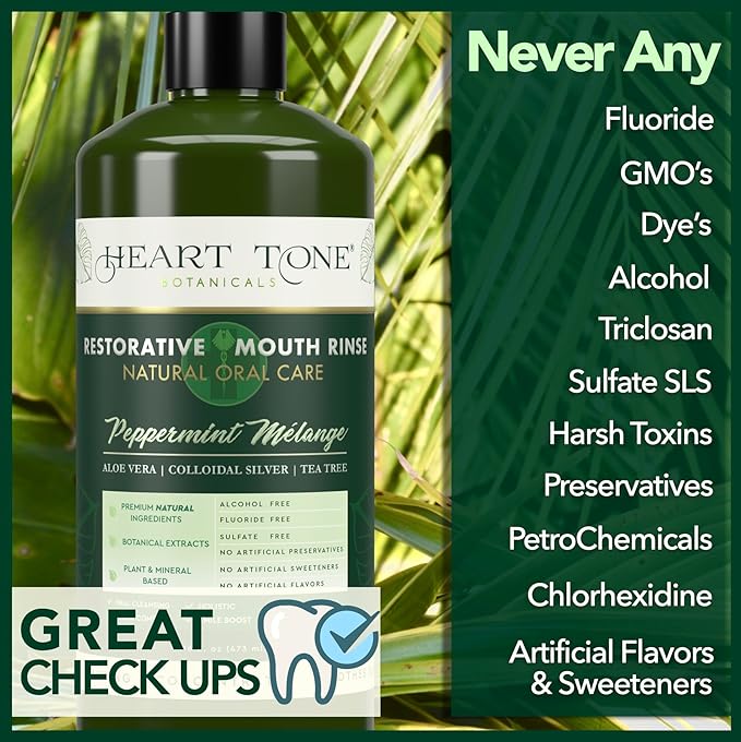 Holistic Oral Care Bundle – Living Crystal Hydroxyapatite Toothpaste + Nano Silver Mouthwash | Natural Mineral-Based Oral Care | Alcohol-Free & Mint Fresh