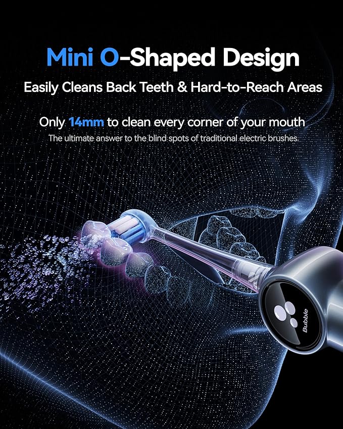 RANVOO AirJet II Original Replacement Head, Upgraded Jet Clean, 100% Plaque Removal, Conada Certified, White for Adult Protect Gum Orthodontic Teeth, 3 Packs, Power Whitening